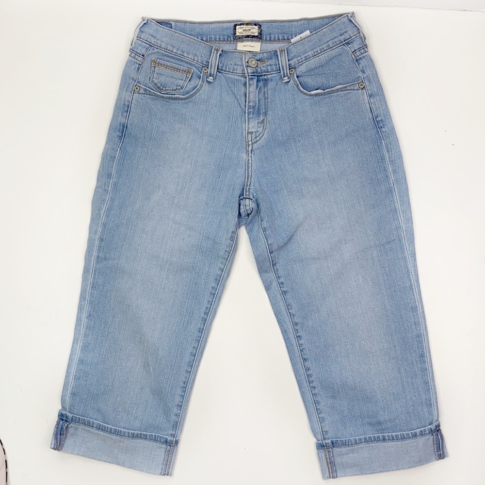 Levi’s 515 capris light wash jeans 4